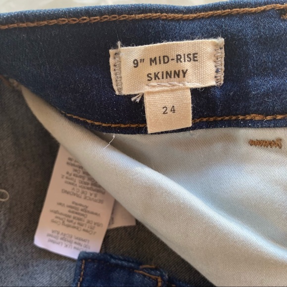 MADEWELL Magic Pocket 9" Mid-Rise Skinny Jeans Campton Wash size 24 NEW - Picture 8 of 14